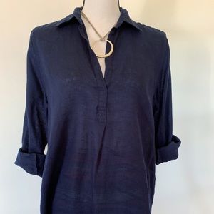 GAP|Navy Linen Women’s Tunic Top|Sz M